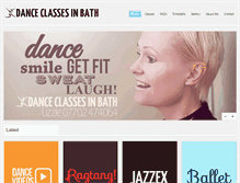 Tablet Screenshot of danceclassesinbath.co.uk